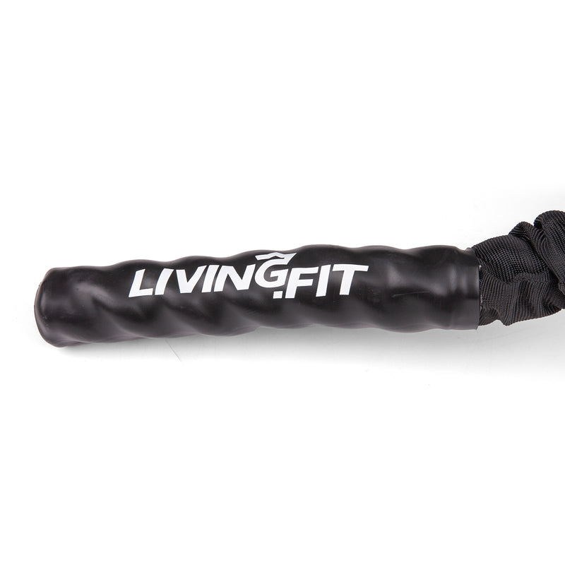 Load image into Gallery viewer, Living.Fit - Battle Ropes - Canvas Covered - 1.5 Inch Diameter