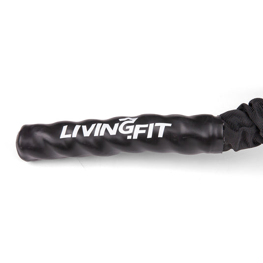 Living.Fit - Battle Ropes - Canvas Covered - 1.5 Inch Diameter