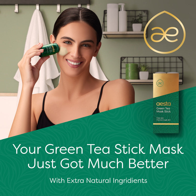 Load image into Gallery viewer, Reathlete - Aesta Green Tea Mask Stick, Gradual Blackhead Remover, Natural Pore-Cleaning, Detoxifying, Nourishing Face Mask: Skin Care Made Simple and Mess-Free | Mask Stick to Last 4 Months | Fits All Skin Types