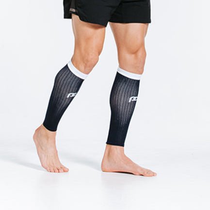 Load image into Gallery viewer, Pro Compression - Calf Sleeves, Navy over White