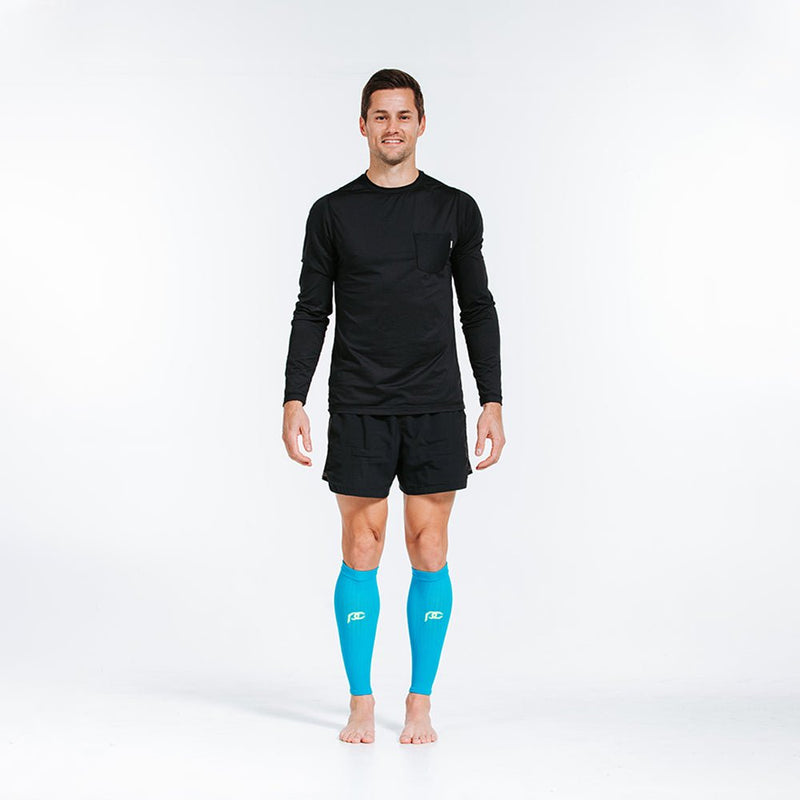 Load image into Gallery viewer, Pro Compression - Calf Sleeves, Neon Blue