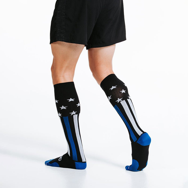 Load image into Gallery viewer, Pro Compression - Marathon, First Responder Blue