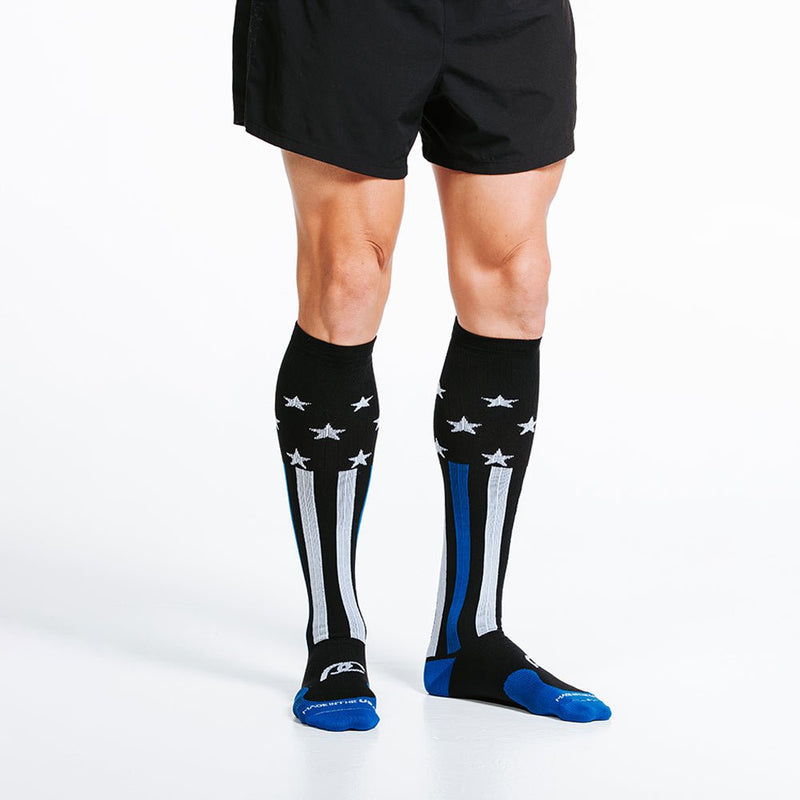 Load image into Gallery viewer, Pro Compression - Marathon, First Responder Blue