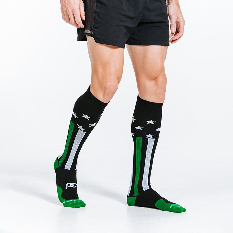 Load image into Gallery viewer, Pro Compression - Marathon, First Responder Green