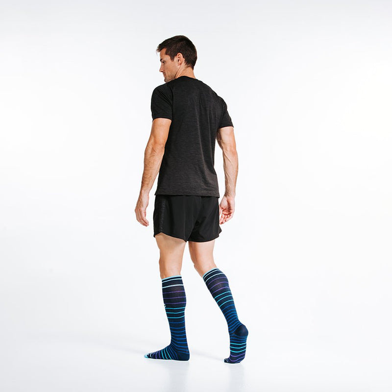 Load image into Gallery viewer, Pro Compression - Marathon, navy blue lines