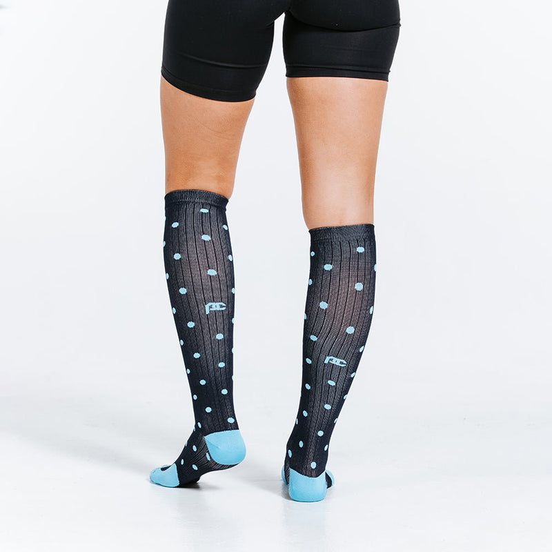 Load image into Gallery viewer, Pro Compression - Marathon, navy dots