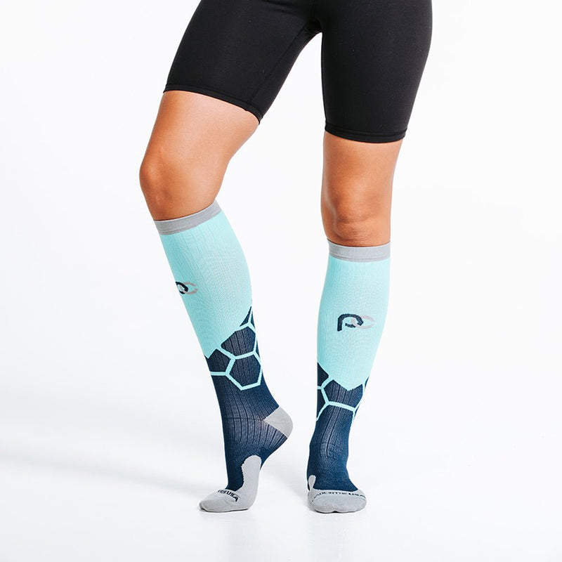 Load image into Gallery viewer, Pro Compression - Marathon, Navy and Mint Boom