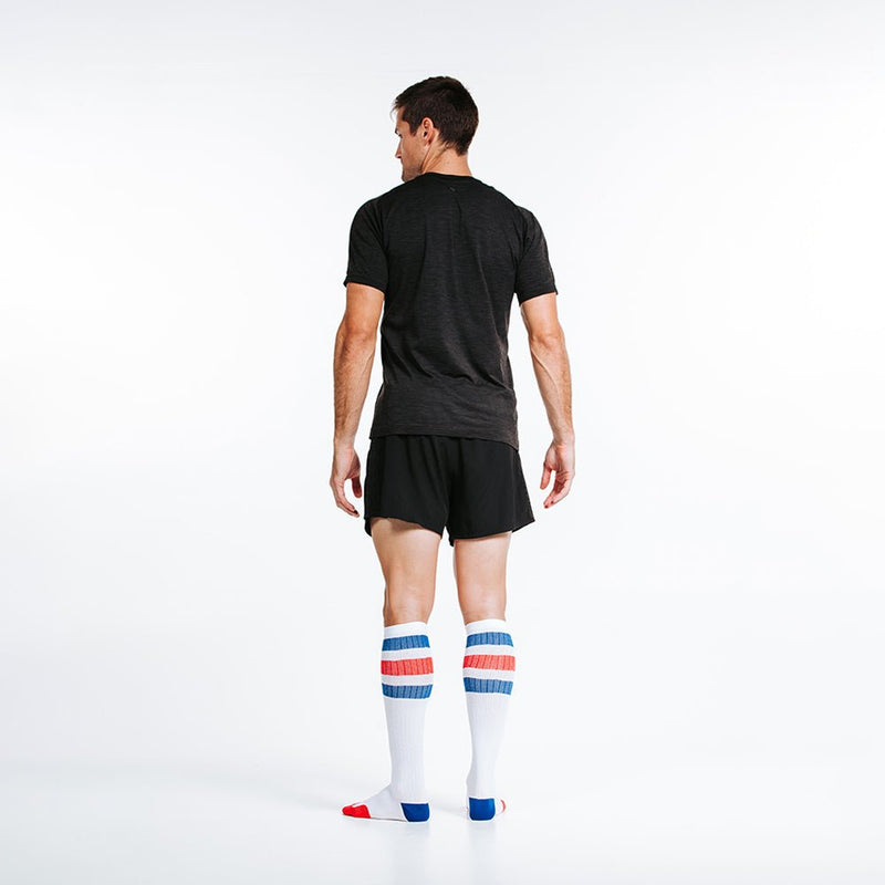 Load image into Gallery viewer, Pro Compression - Marathon, White, Red and Blue Stripe