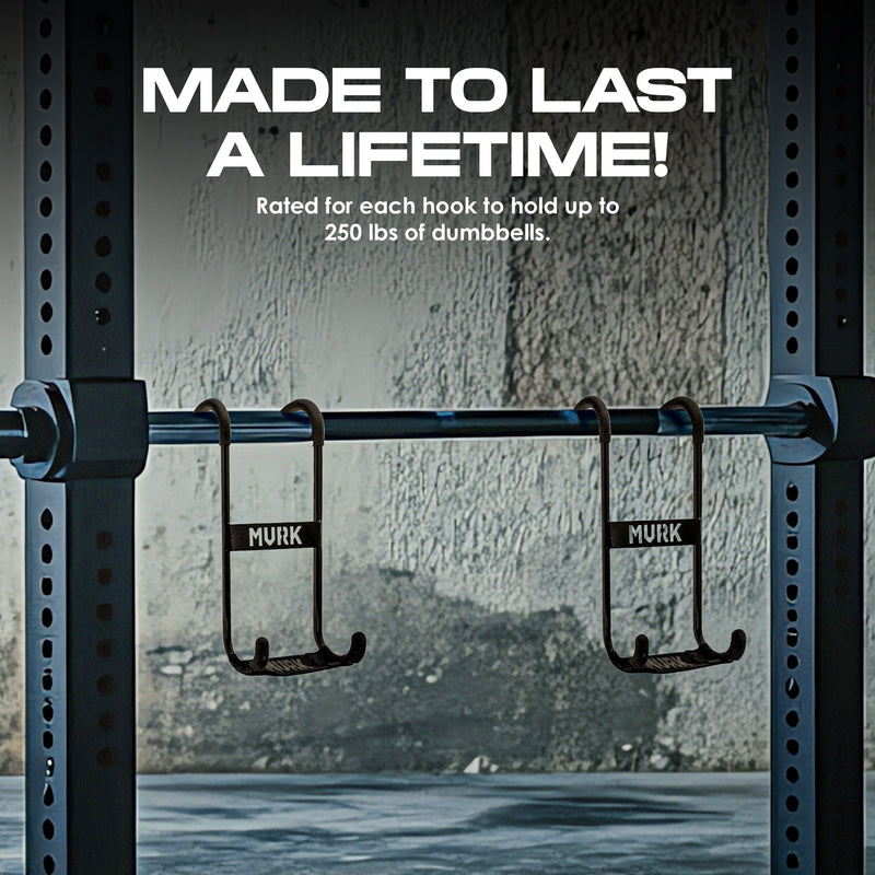Load image into Gallery viewer, MVRK Gear - Mvrk Dumbbell Spotter Hooks Hanger - Holds Up to 250lbs