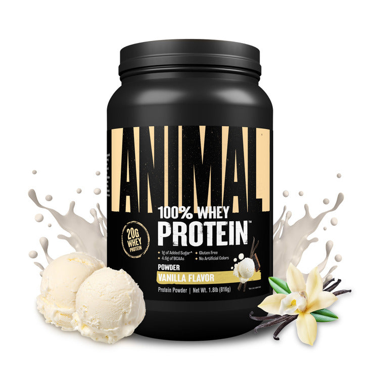 Load image into Gallery viewer, 2-lb tub of Animal 100% vanilla flavor