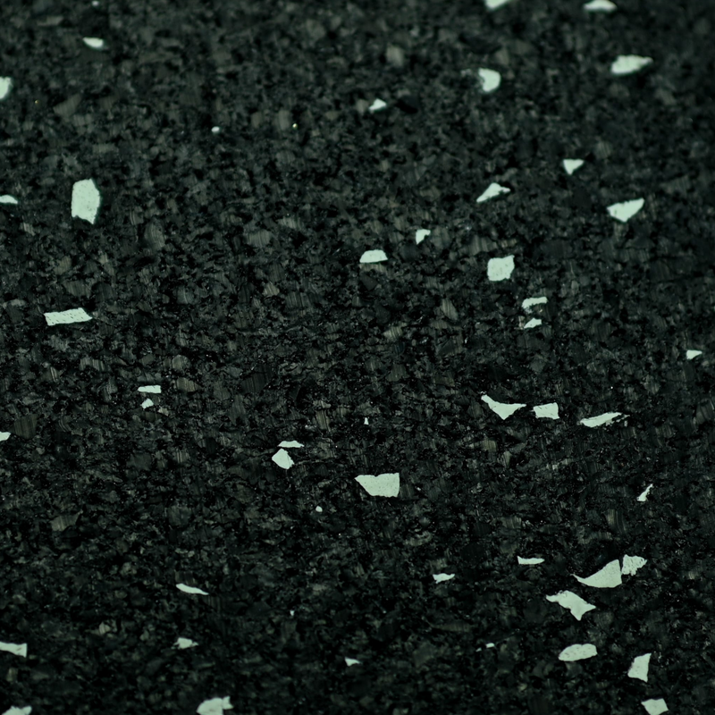 Load image into Gallery viewer, Close-up of rubber gym tile with small white specks