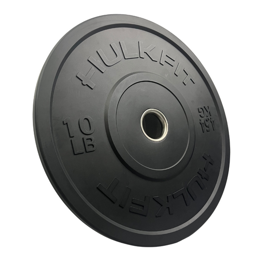 Hulkfit - 2” Olympic Shock Absorbing Bumper Weight Plates - Black