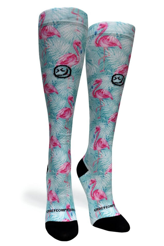 Crazy Compression - Tropical Flamingo - (Standard & Extra Wide)