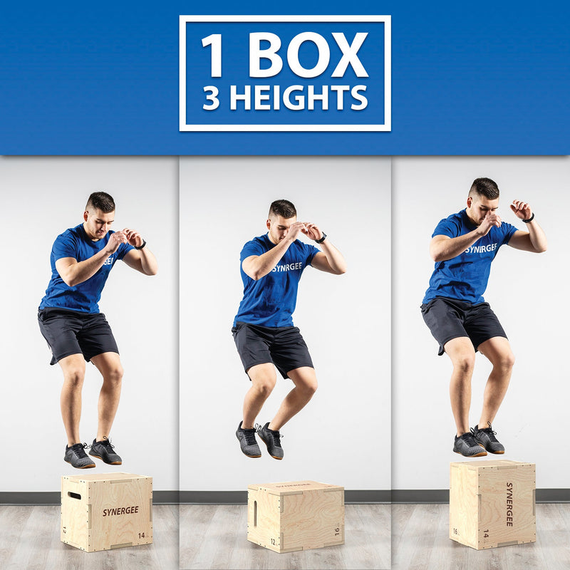 Load image into Gallery viewer, Synergee - 3-in-1 Wood Plyo Boxes