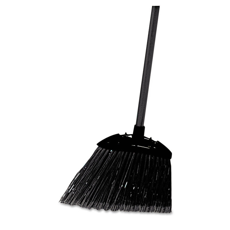 Load image into Gallery viewer, 2xSavings - Rubbermaid Angled Lobby Broom, Poly Bristles, 35" Handle, Black