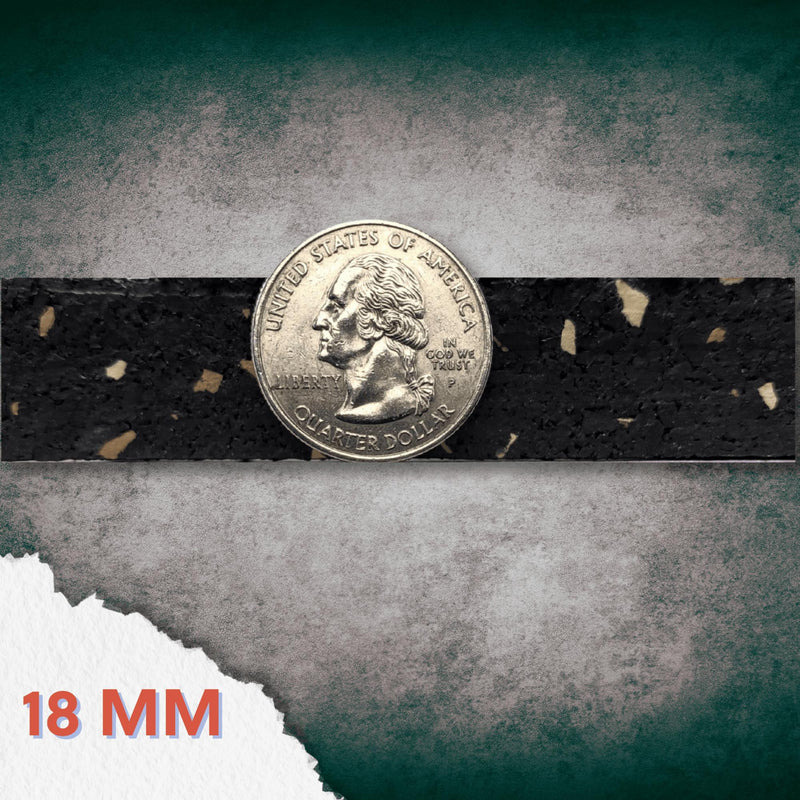 Load image into Gallery viewer, Close-up of a quarter on a belt with '18 MM' text on a textured background