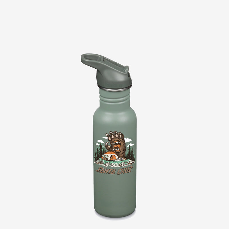 Load image into Gallery viewer, Klean Kanteen - 18oz Classic with Flip Seal Sport Cap - Santa Cruz Screaming Grizzly