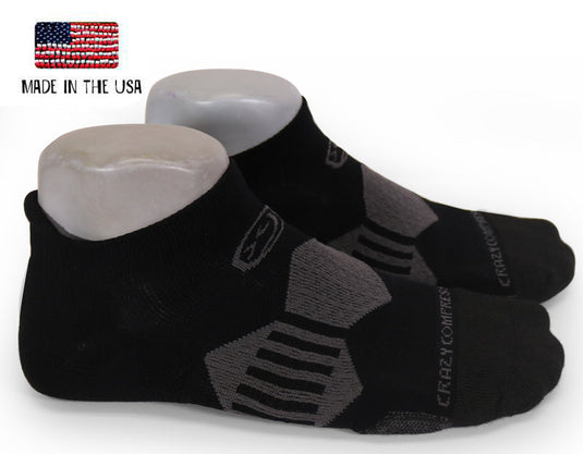 Crazy Compression - Vadar Black - Elite Running Socks