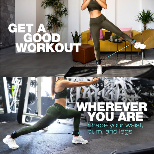 ActiveGear - Ankle Resistance Bands with Cuffs