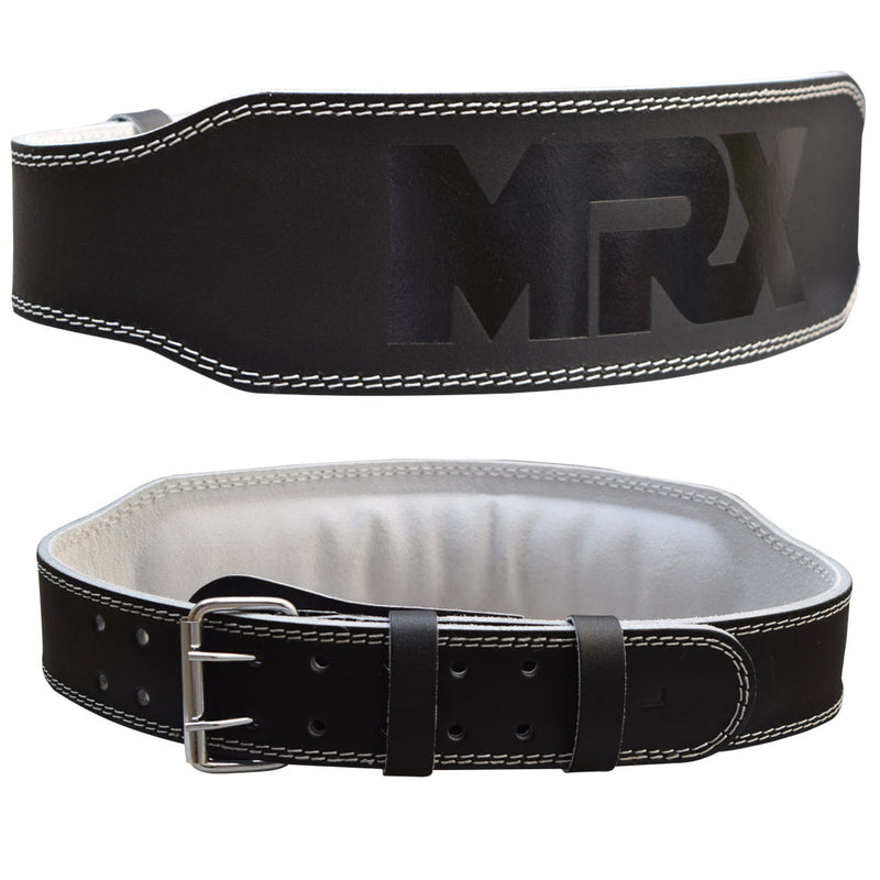 Load image into Gallery viewer, MRX - Weight Lifting Belt Leather 4 Inches Wide Back Support Powerlifting Belts for Men Women
