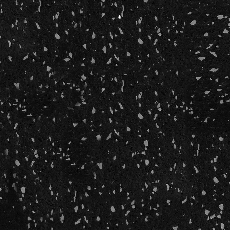Load image into Gallery viewer, Black rubber gym flooring with a 20% gray speckled pattern