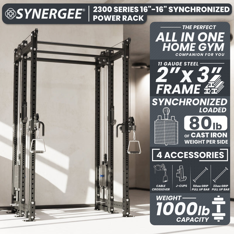 Load image into Gallery viewer, Synergee - 2300 Series Power Cage with Synchronized Loaded Cable Cross Overs