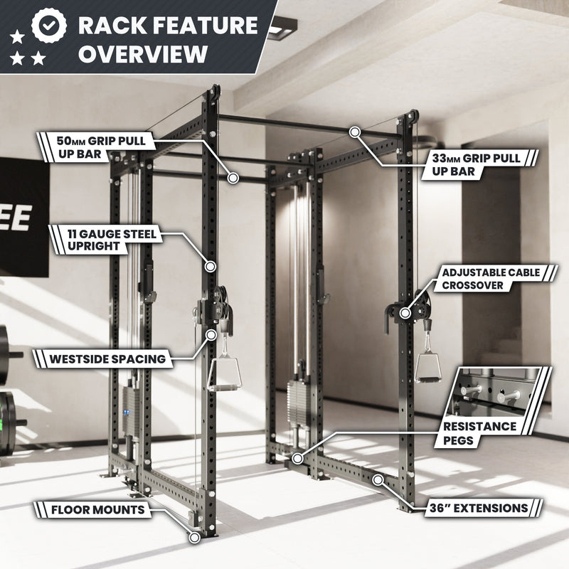Load image into Gallery viewer, Synergee - 2300 Series Power Cage with Synchronized Loaded Cable Cross Overs