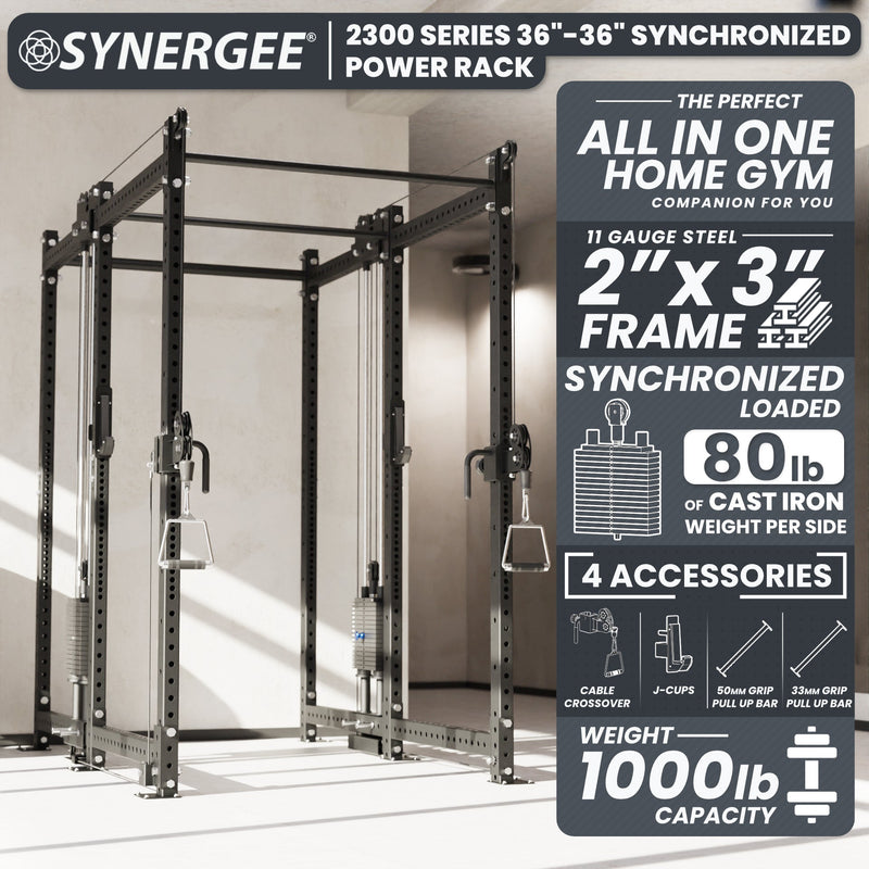Load image into Gallery viewer, Synergee - 2300 Series Power Cage with Synchronized Loaded Cable Cross Overs