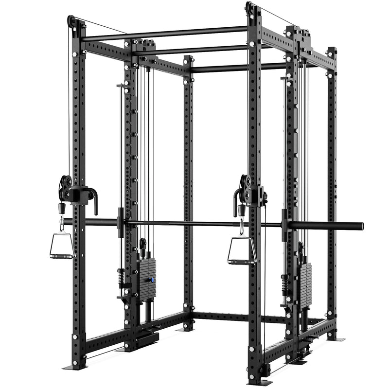 Load image into Gallery viewer, Synergee - 2300 Series Power Cage with Synchronized Loaded Cable Cross Overs and Smith Machine