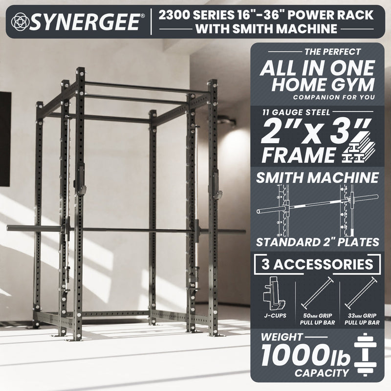 Load image into Gallery viewer, Synergee - 2300 Series Power Cage with Smith Machine