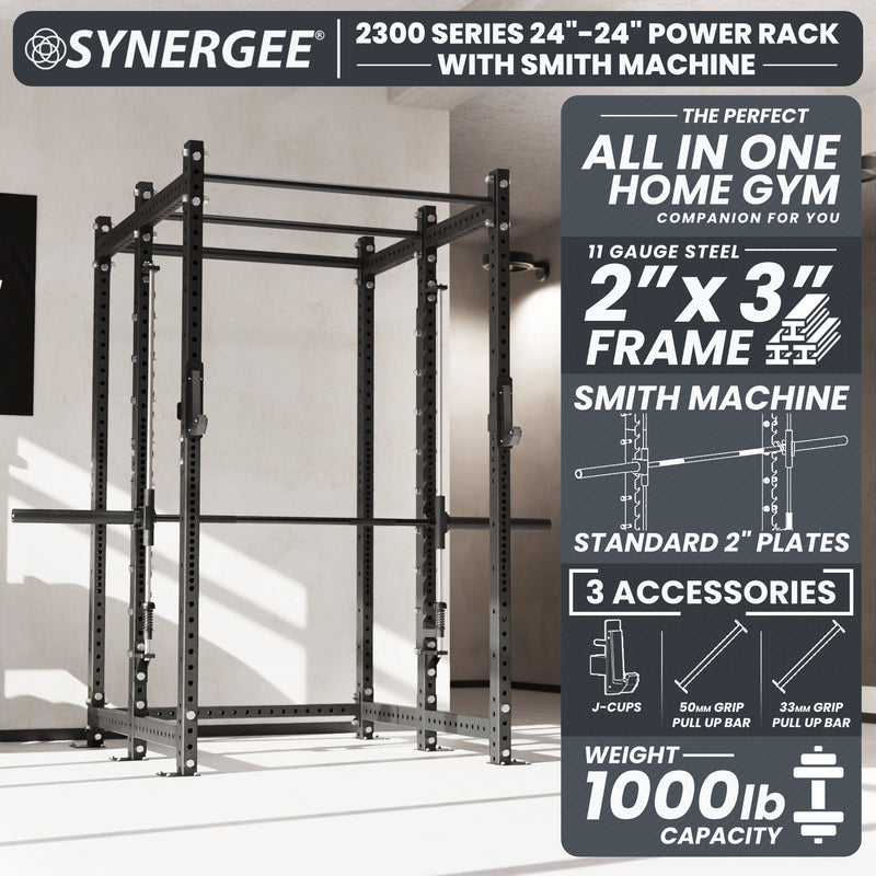 Load image into Gallery viewer, Synergee - 2300 Series Power Cage with Smith Machine