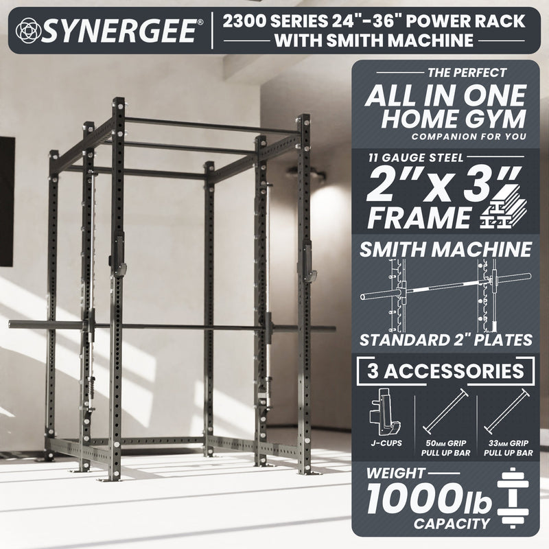 Load image into Gallery viewer, Synergee - 2300 Series Power Cage with Smith Machine
