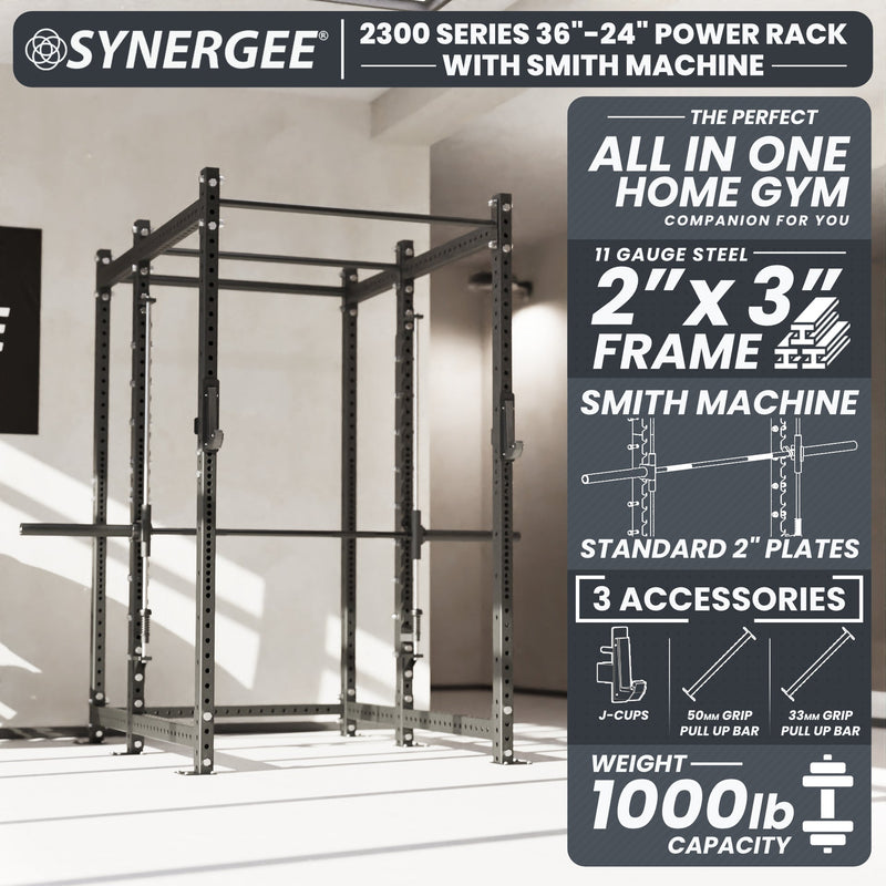 Load image into Gallery viewer, Synergee - 2300 Series Power Cage with Smith Machine