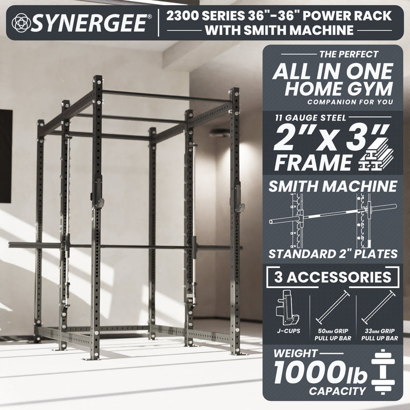 Load image into Gallery viewer, Synergee - 2300 Series Power Cage with Smith Machine