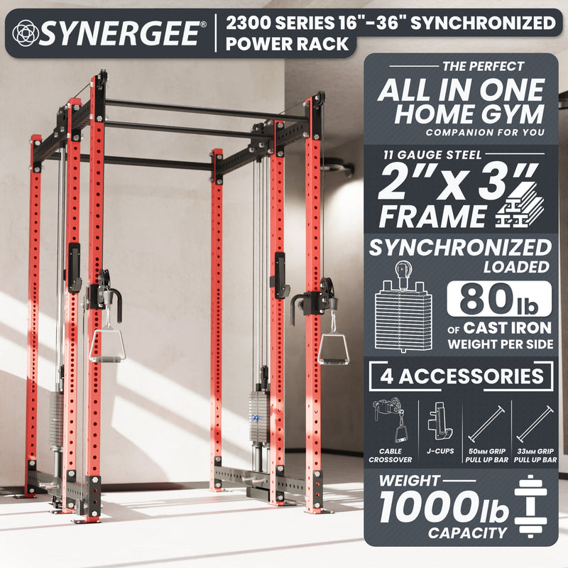 Load image into Gallery viewer, Synergee - 2300 Series Power Cage with Synchronized Loaded Cable Cross Overs