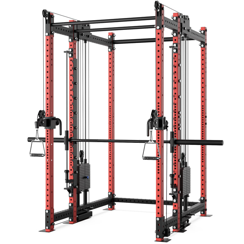 Load image into Gallery viewer, Synergee - 2300 Series Power Cage with Synchronized Loaded Cable Cross Overs and Smith Machine