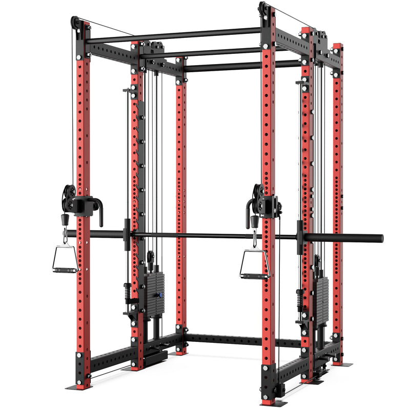 Load image into Gallery viewer, Synergee - 2300 Series Power Cage with Synchronized Loaded Cable Cross Overs and Smith Machine