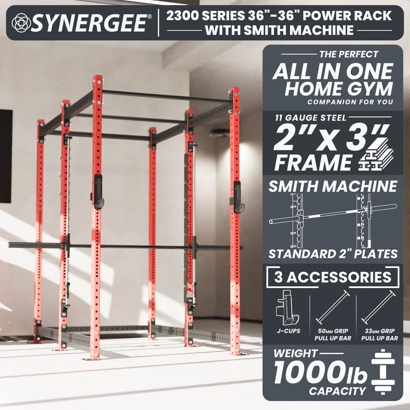 Load image into Gallery viewer, Synergee - 2300 Series Power Cage with Smith Machine