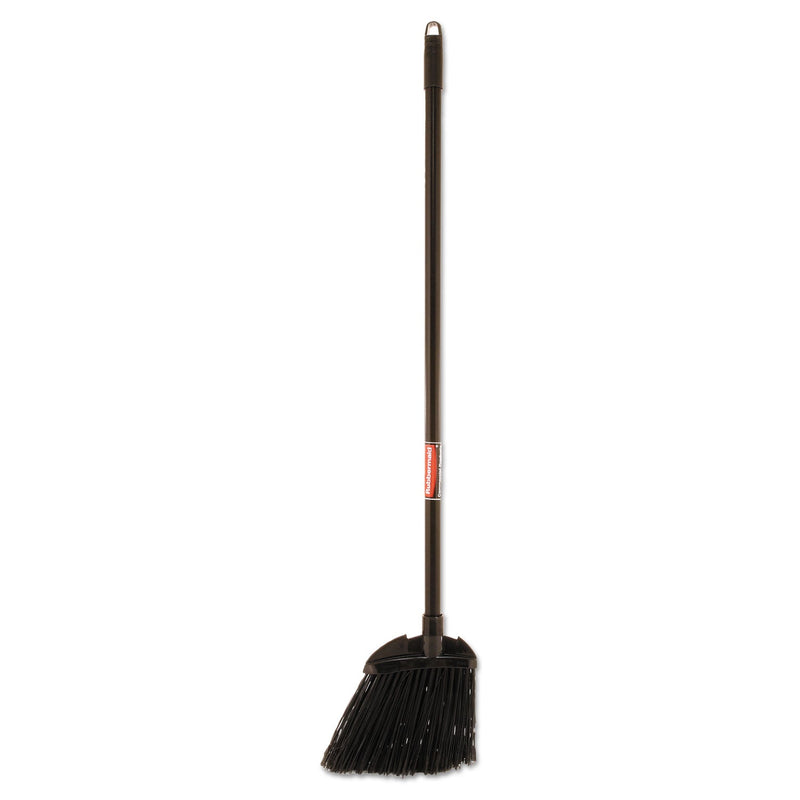 Load image into Gallery viewer, 2xSavings - Rubbermaid Angled Lobby Broom, Poly Bristles, 35" Handle, Black