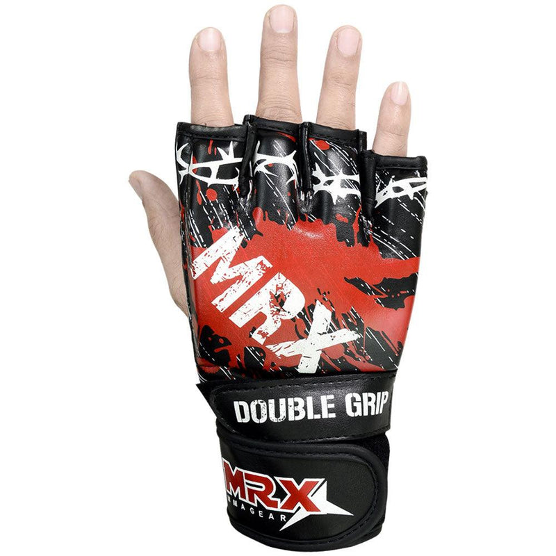 Load image into Gallery viewer, MRX - MMA Grappling Gloves Blood Series Black - Sparring Gear