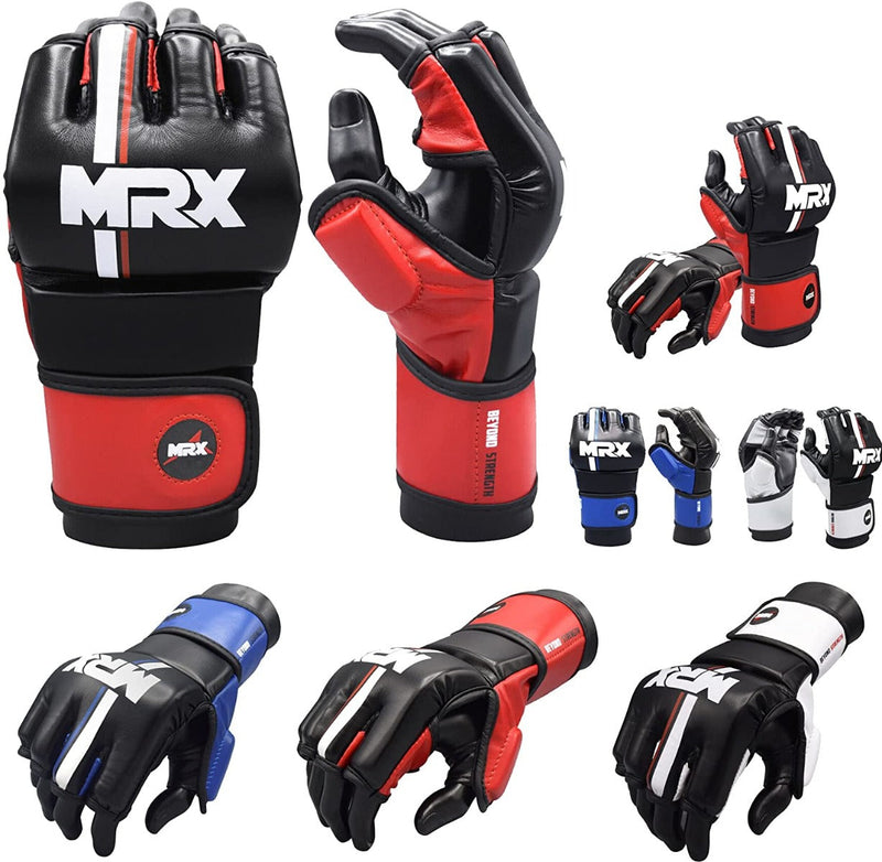 Load image into Gallery viewer, MRX - MMA Mens Grappling Gloves with Thumb Protection for Fight Training
