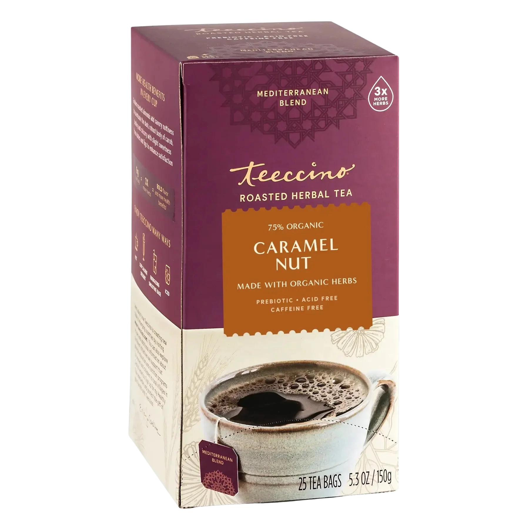 Caramel Nut Roasted Herbal Tea, Caffeine-Free | Teeccino – Living.Fit