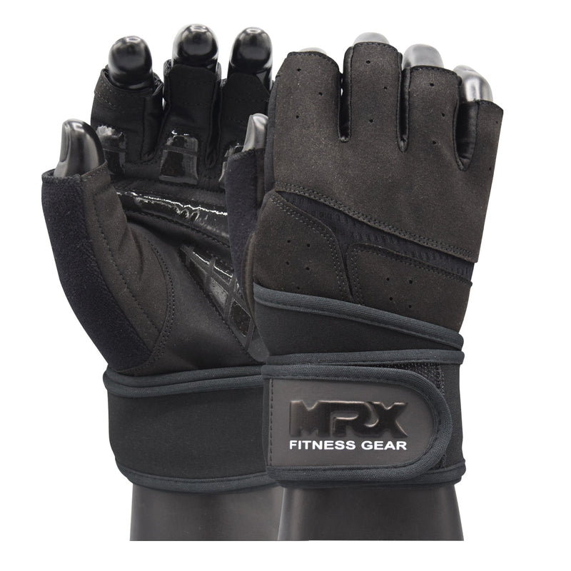 Load image into Gallery viewer, MRX - Weightlifting Gloves for Gym Workout Training Long Wrist Strap