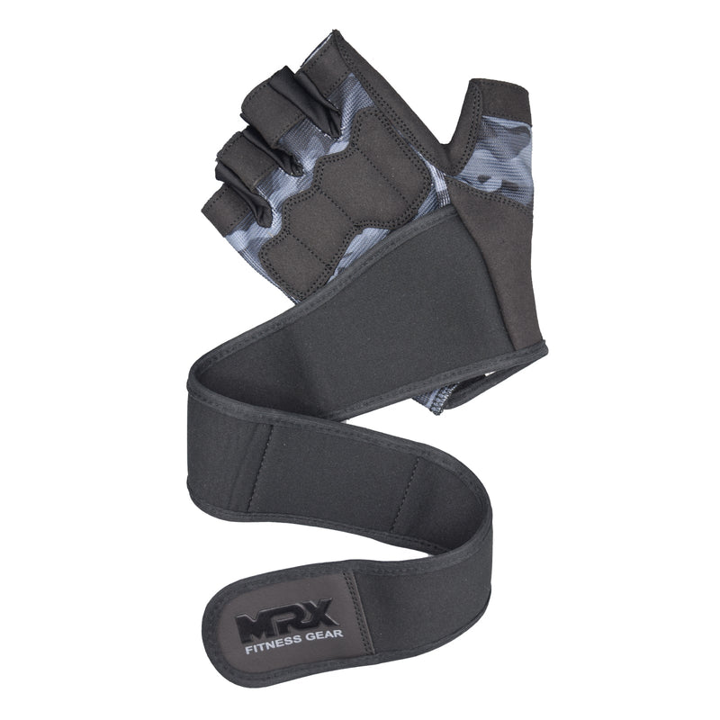 Load image into Gallery viewer, MRX - Weightlifting Gloves for Gym Workout Training Long Wrist Strap