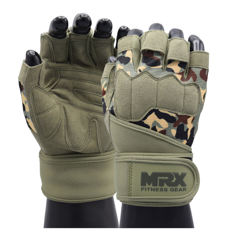 Load image into Gallery viewer, MRX - Weightlifting Gloves for Gym Workout Training Long Wrist Strap