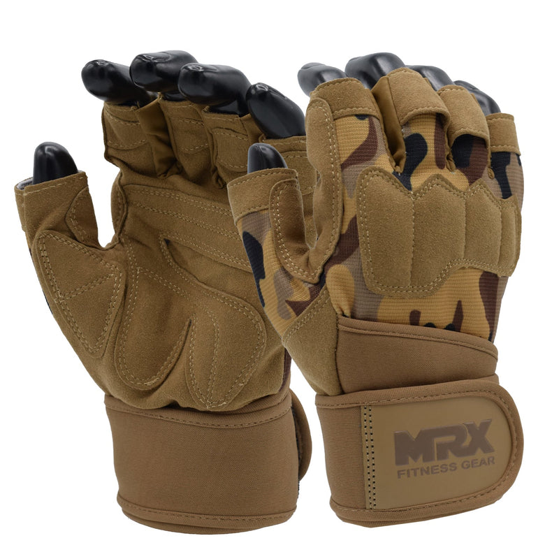 Load image into Gallery viewer, MRX - Weightlifting Gloves for Gym Workout Training Long Wrist Strap