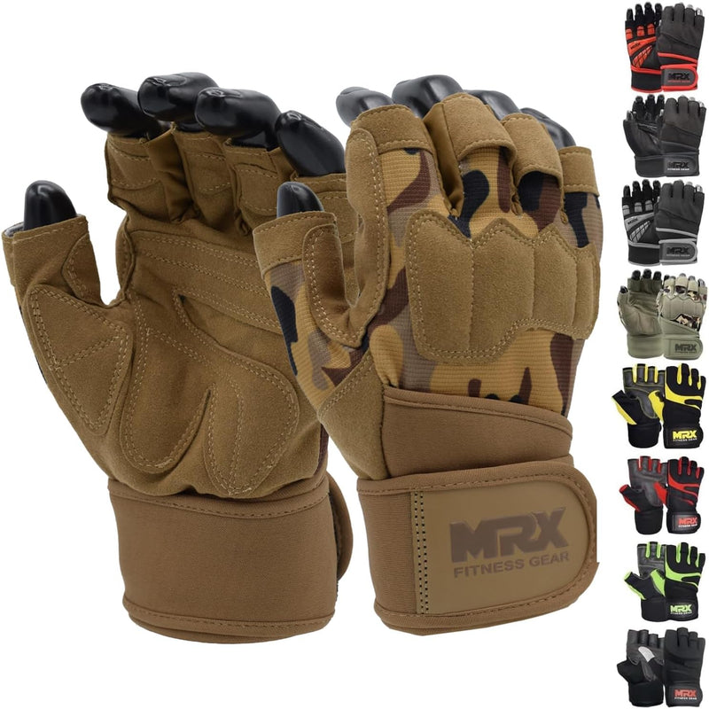 Load image into Gallery viewer, MRX - Weightlifting Gloves for Gym Workout Training Long Wrist Strap