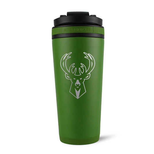 Ice Shaker - Officially Licensed Milwaukee Bucks 26oz Ice Shaker - Green