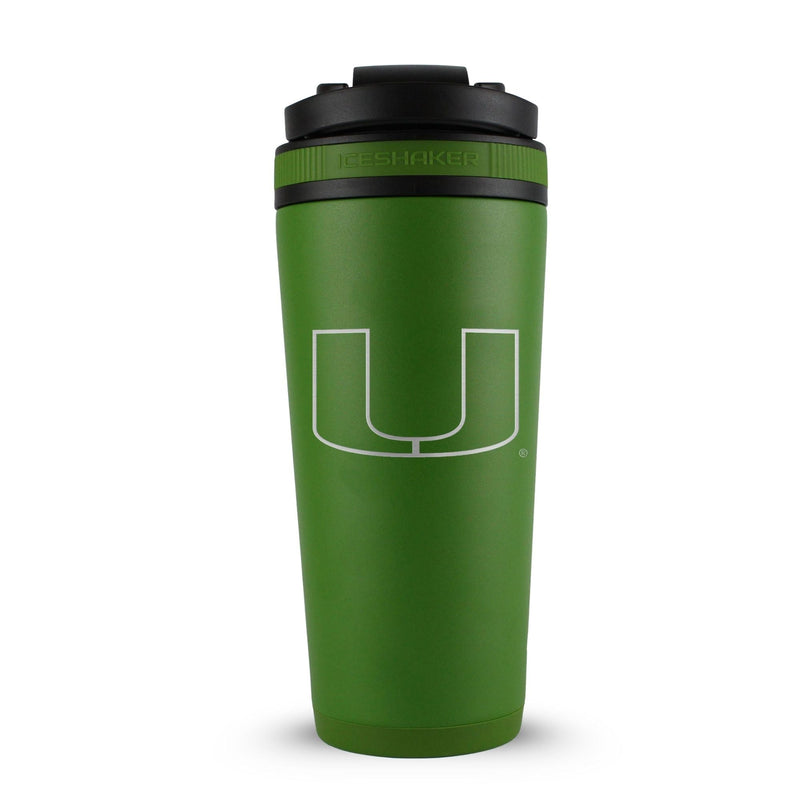 Load image into Gallery viewer, Ice Shaker - Officially Licensed University of Miami 26oz Ice Shaker