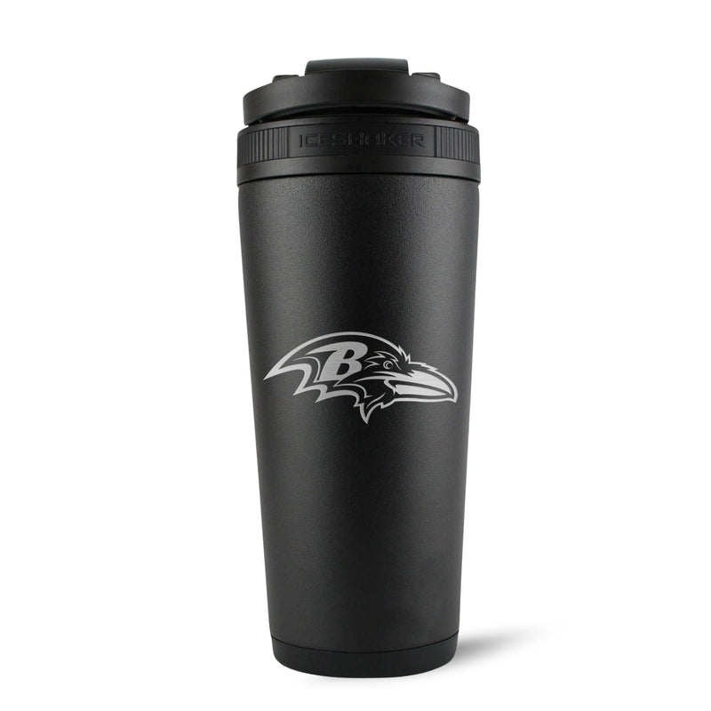 Load image into Gallery viewer, Ice Shaker - Officially Licensed Baltimore Ravens 26oz Ice Shaker